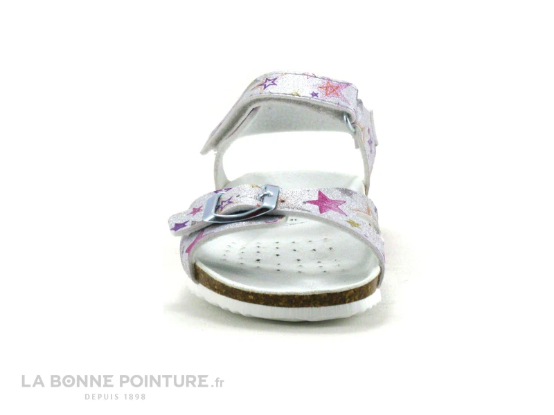 Geox ADRIEL J028MC Silver - Argent - Etoiles Multicolores Sandale Fille 2 Geox ADRIEL J028MC Silver - Argent - Etoiles Multicolores Sandale Fille – Image 2