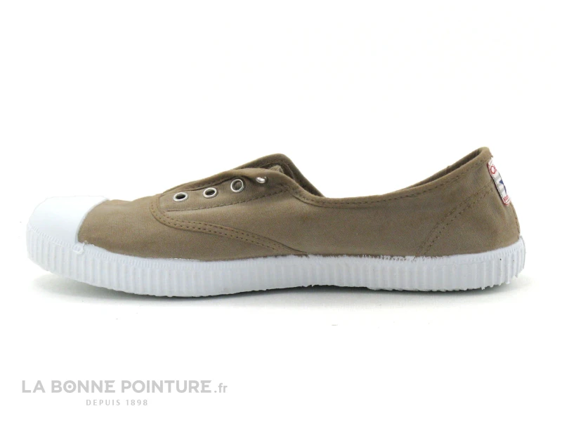 Cienta 70997-46 Beige - Basket Sans Lacet - Toile Beige 2 Cienta 70997-46 Beige - Basket Sans Lacet - Toile Beige – Image 2