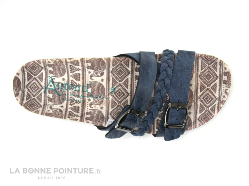 Autenti 6811727 Bleu Marine - Mule Femme Avec Brides Reglables 3 Autenti 6811727 Bleu Marine - Mule Femme Avec Brides Reglables – Image 3