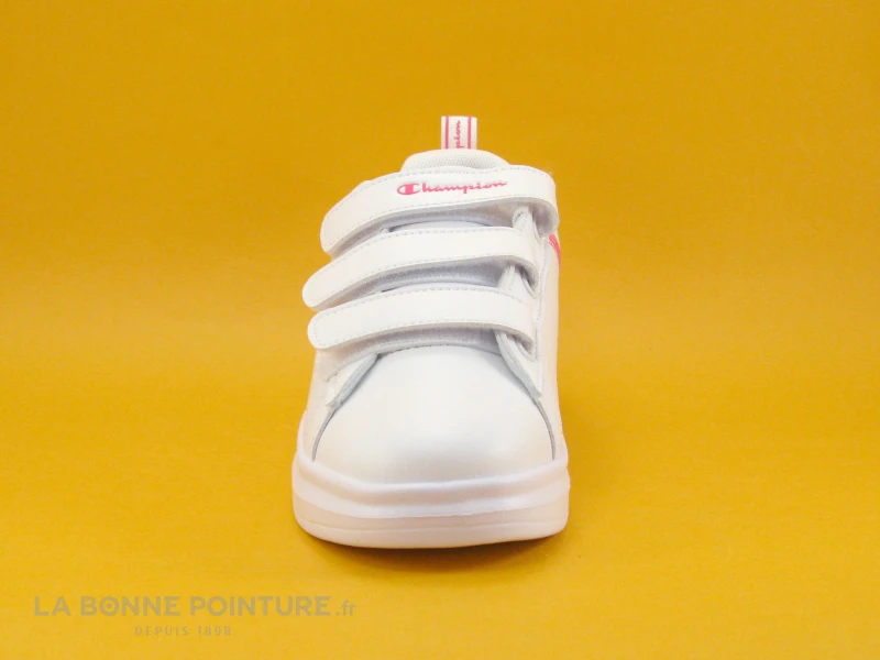 Champion ANGEL G GS Blanc - Sneakers Fille 3 Brides Velcro 2 Champion ANGEL G GS Blanc - Sneakers Fille 3 Brides Velcro – Image 2