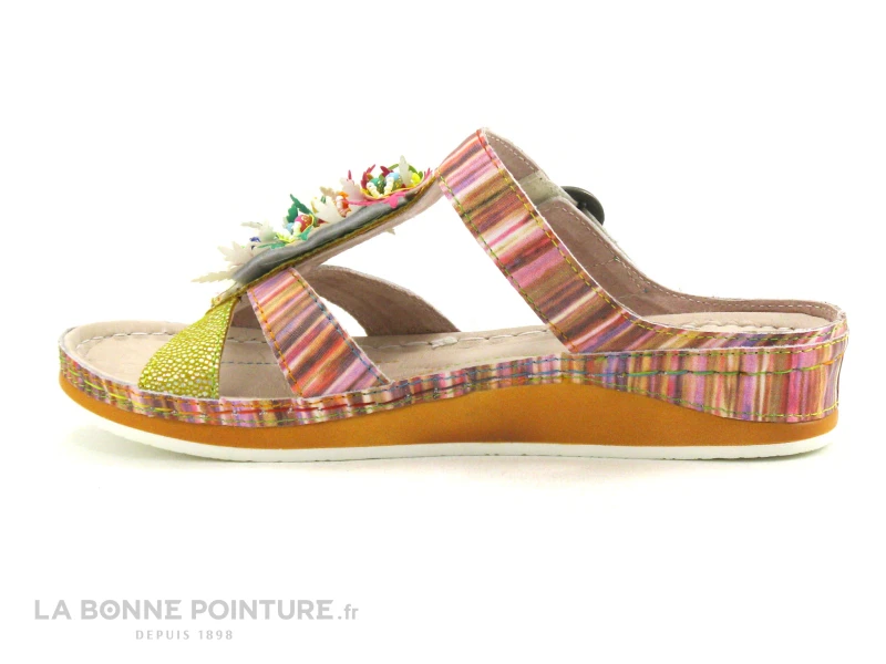 Laura Vita BRCUELO 242 Jaune Multicolore - Mule Femme 3 Laura Vita BRCUELO 242 Jaune Multicolore - Mule Femme – Image 3