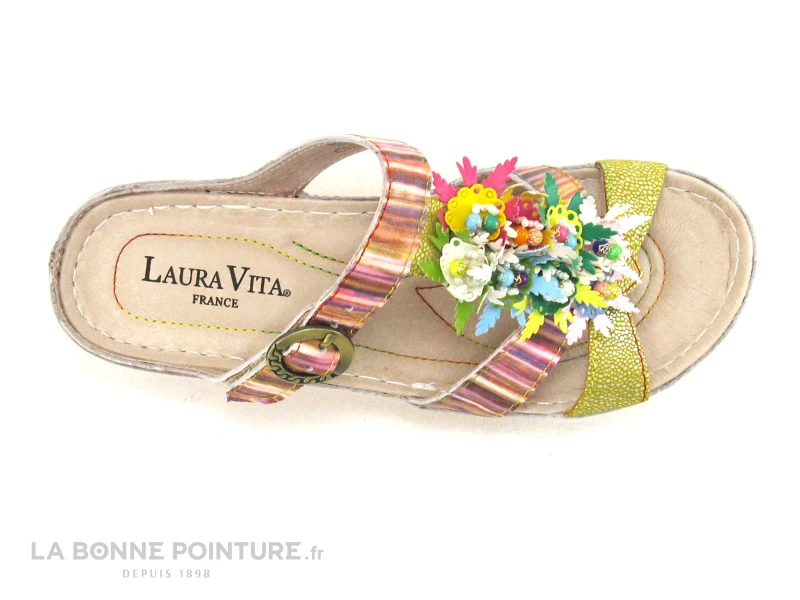 Laura Vita BRCUELO 242 Jaune Multicolore - Mule Femme 6 Laura Vita BRCUELO 242 Jaune Multicolore - Mule Femme – Image 6