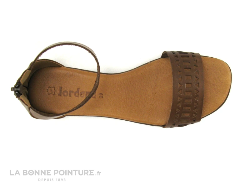 Jordana 3631 Marron - Sandale Plate Avec Contrefort 6 Jordana 3631 Marron - Sandale Plate Avec Contrefort – Image 6