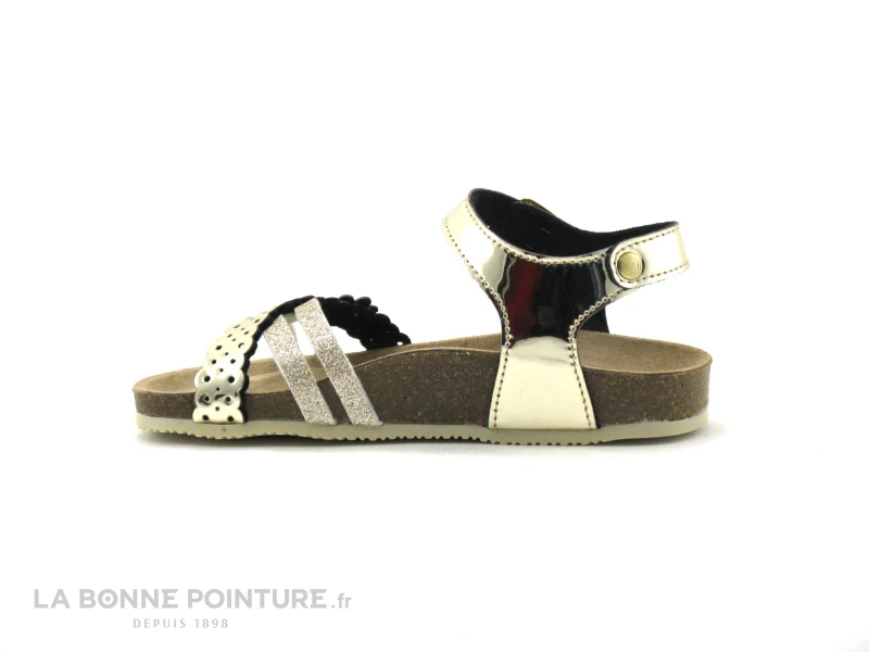 Biomodex 803 Platino - Sandale Or Fille Avec Paillettes 3 Biomodex 803 Platino - Sandale Or Fille Avec Paillettes – Image 3