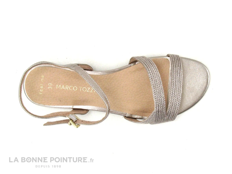 Marco Tozzi 2-28185-28 Rose Metallic - Sandale Mode Femme 4 Marco Tozzi 2-28185-28 Rose Metallic - Sandale Mode Femme – Image 4