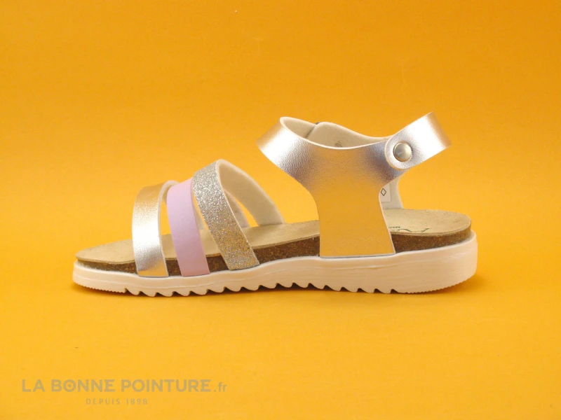 Autenti 6811670 - Gris Metal - Violet - Sandale Mode Fille 2 Autenti 6811670 - Gris Metal - Violet - Sandale Mode Fille – Image 2