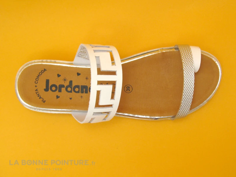 Jordana 3466 Blanc - Tong Femme Avec Passe Orteil 5 Jordana 3466 Blanc - Tong Femme Avec Passe Orteil – Image 5
