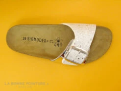 Biomodex 1854 Argent - Paillettes - Mule Plate - Bride Large -Magasin De Chaussures cd24607c73b9e66c561f35ea11d5d5ef img 0376.jpg 160485