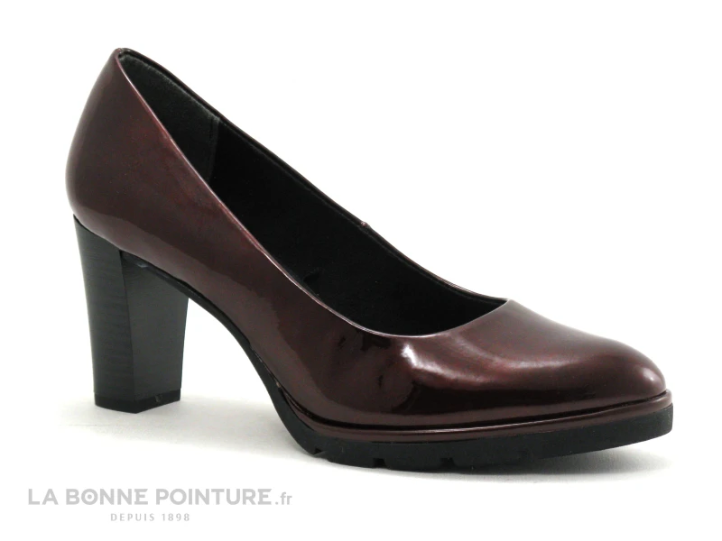 Marco Tozzi 2-22457-21 Bordeaux Verni - Escarpin Talon Haut 1 Marco Tozzi 2-22457-21 Bordeaux Verni - Escarpin Talon Haut