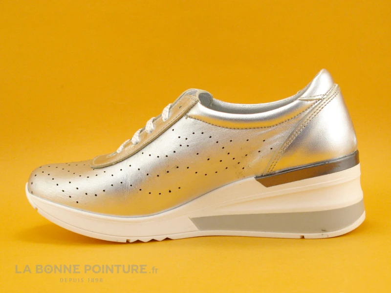 Brans 13316 - Argent - Basket Femme Semelle Compensee 3 Brans 13316 - Argent - Basket Femme Semelle Compensee – Image 3