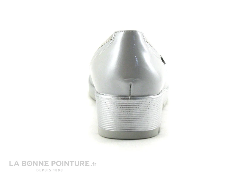 Inea RODEZ Verni Gris Argent - Ballerine Compensee 4 Inea RODEZ Verni Gris Argent - Ballerine Compensee – Image 4