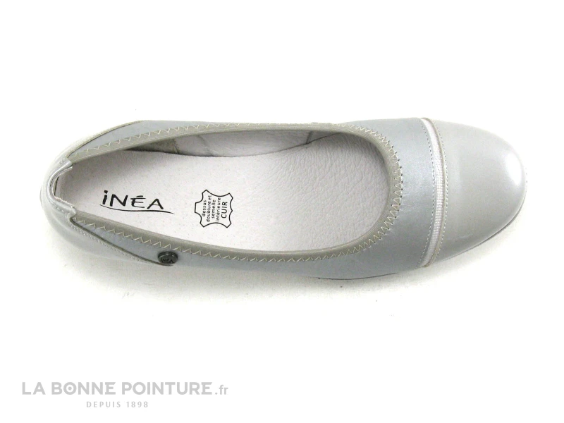 Inea RODEZ Verni Gris Argent - Ballerine Compensee 6 Inea RODEZ Verni Gris Argent - Ballerine Compensee – Image 6