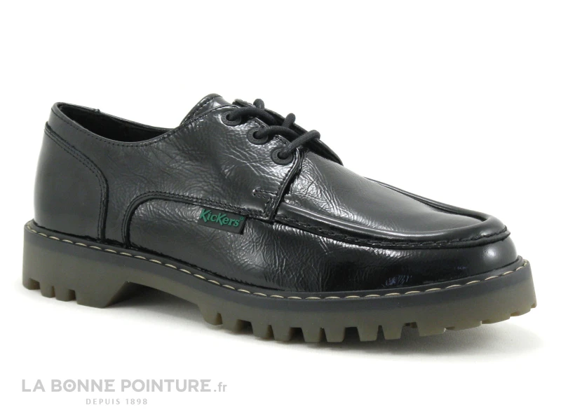 Kickers KICK DECKLOW Noir Vernis - 911270 - Chaussure Basse Femme 5 Kickers KICK DECKLOW Noir Vernis - 911270 - Chaussure Basse Femme – Image 5