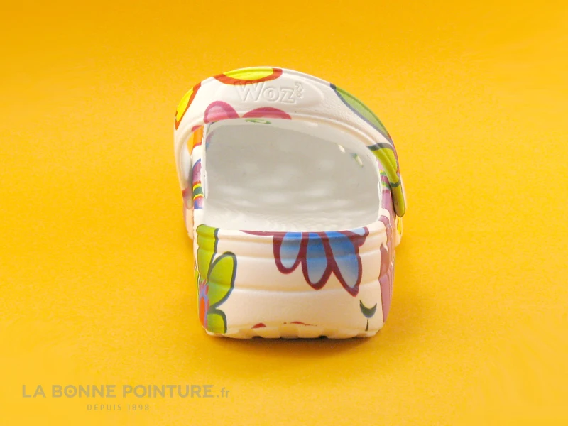 Woz Cheese Flowers - Blanc Et Fleurs Multicolores - Sabot Femme 4 Woz Cheese Flowers - Blanc Et Fleurs Multicolores - Sabot Femme – Image 4