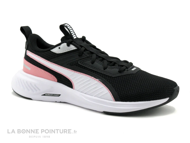 Puma SCORCH RUNNER Noir Peony - Basket Running Noire Et Rose 1 Puma SCORCH RUNNER Noir Peony - Basket Running Noire Et Rose