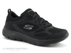 Skechers 12982 Summits Suited Black - Basket Sport Femme