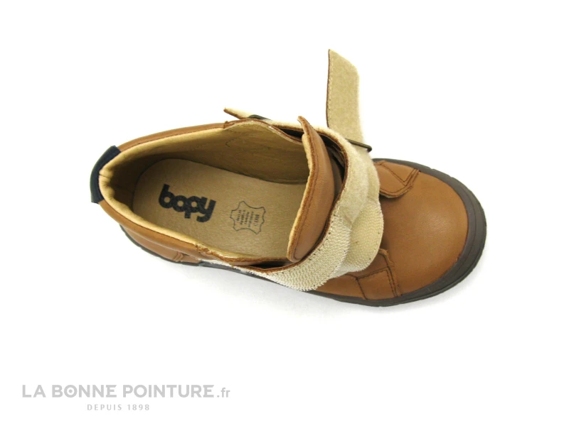 Bopy VAPOVEL Caramel - Boots GARCON - 2 Brides Auto-agrippantes 5 Bopy VAPOVEL Caramel - Boots GARCON - 2 Brides Auto-agrippantes – Image 5