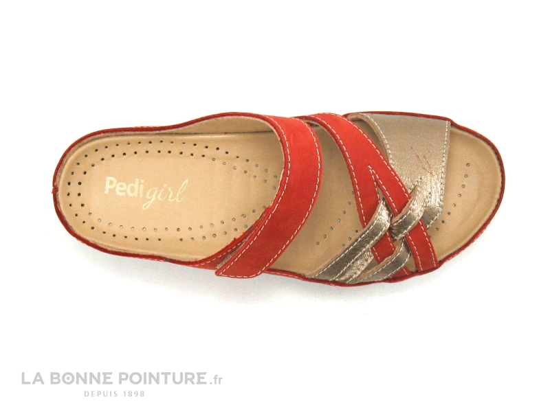 Pedi Girl CLOW Rouge - Mule Confort Femme 6 Pedi Girl CLOW Rouge - Mule Confort Femme – Image 6