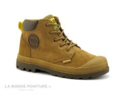 Palladium HI CUFF 21H77122 Mahogany - Boots Marron Clair Enfant