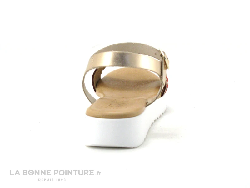 Kaola 3482 Rose Gold - Rouge - Sandale Compensee Femme 4 Kaola 3482 Rose Gold - Rouge - Sandale Compensee Femme – Image 4