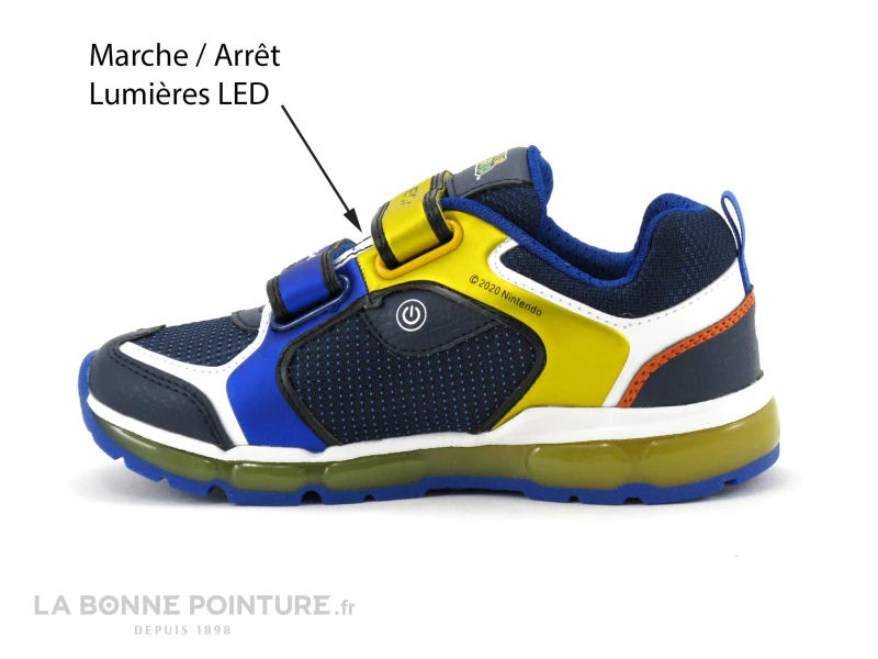 Geox SUPER-MARIO J1644A Android - Royal Yellow - Basket Basse Led 2 Geox SUPER-MARIO J1644A Android - Royal Yellow - Basket Basse Led â Image 2