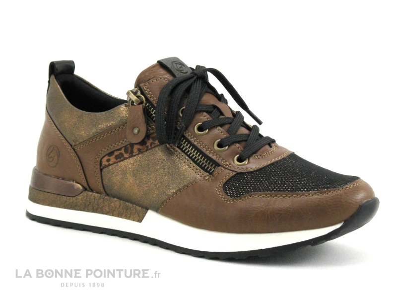 Remonte R2543-22 Chestnut Noir Bronze - Sneakers Mode Femme 1 Remonte R2543-22 Chestnut Noir Bronze - Sneakers Mode Femme