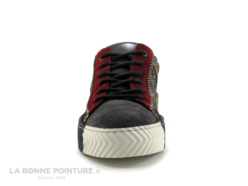 La Vie Est Belle FIGUIER - Basket Basse Femme - Gris Bronze Bordeaux 2 La Vie Est Belle FIGUIER - Basket Basse Femme - Gris Bronze Bordeaux – Image 2