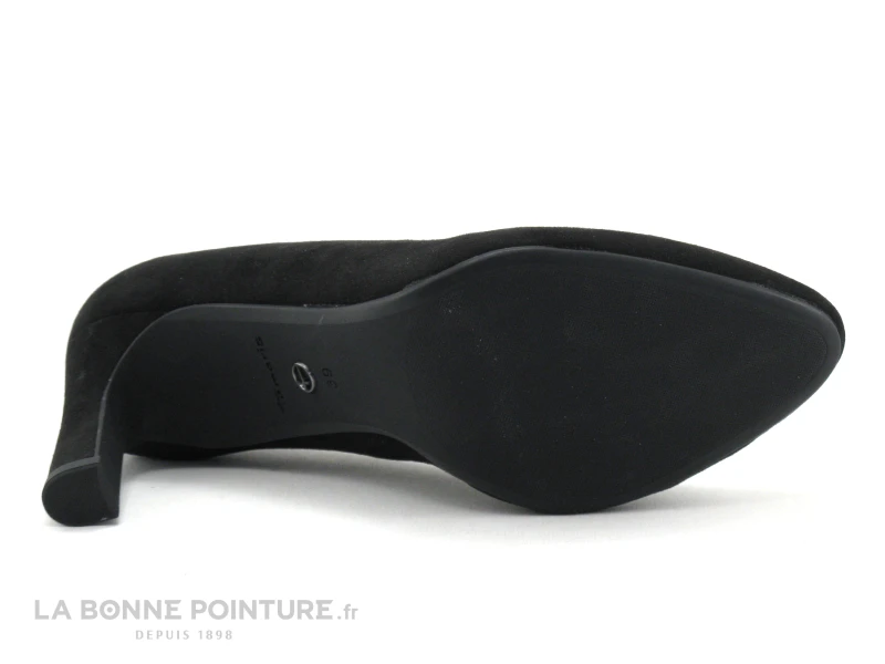 Tamaris 1-22405-27 Black - Escarpin Velours Noir - Talon Haut 7 Tamaris 1-22405-27 Black - Escarpin Velours Noir - Talon Haut â Image 7