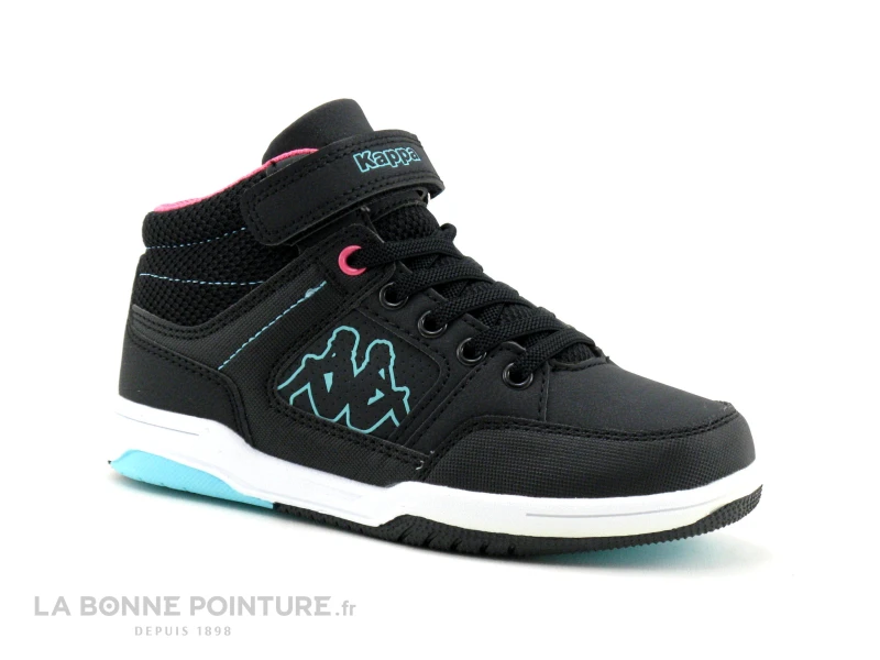 Kappa KASH Black Azur 3112XSW - Basket Montante GARCON 1 Kappa KASH Black Azur 3112XSW - Basket Montante GARCON
