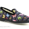 Maison Espadrille 7632 Charentaise Papillons - Noir - Chausson Femme