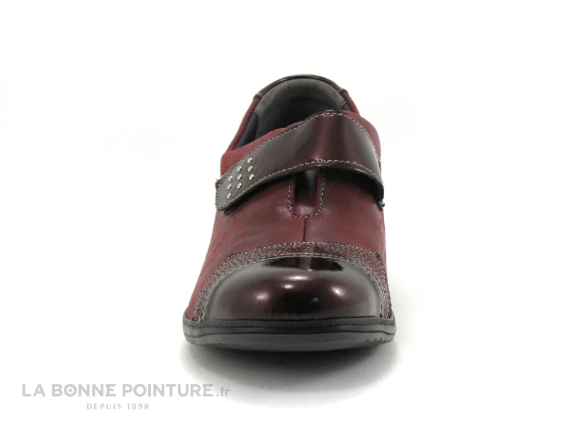 Suave Dallas 7510 TS Velcro - Maroon Multi - Chaussure Bordeaux Femme 2 Suave Dallas 7510 TS Velcro - Maroon Multi - Chaussure Bordeaux Femme – Image 2