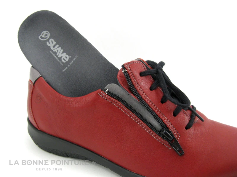 Suave Oxford 6657 AT - Acerola Champagne - Derby Cuir Rouge 4 Suave Oxford 6657 AT - Acerola Champagne - Derby Cuir Rouge – Image 4