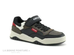 Devant 26 Geox PERTH J167RB Chocolate Red - Sneakers Marron GARCON