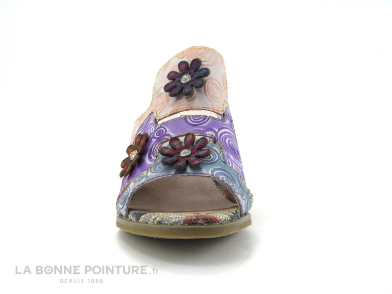 Laura Vita DICEGOO 64 Bleu - Mule Talon Carre 2 Laura Vita DICEGOO 64 Bleu - Mule Talon Carre – Image 2