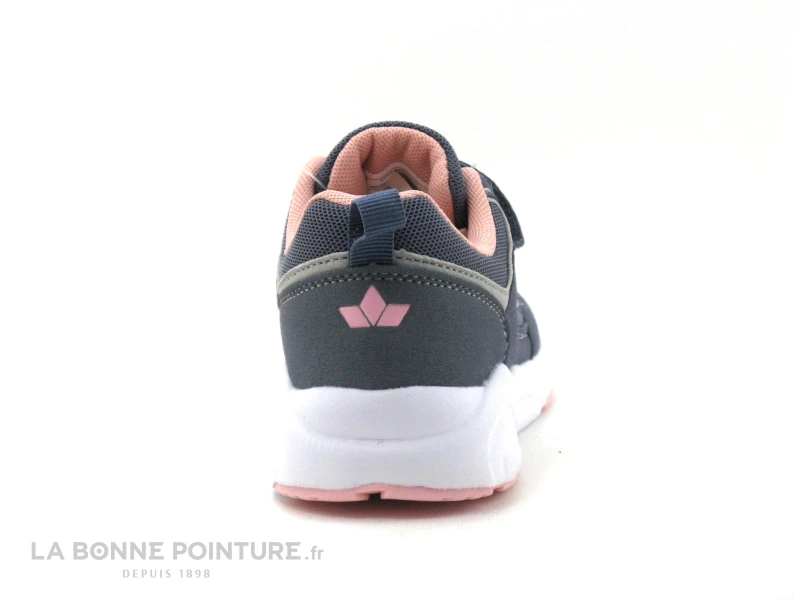 Lico 590458 Fin VS - Basket Fille Grise Et Rose - Elastique Et Velcro 3 Lico 590458 Fin VS - Basket Fille Grise Et Rose - Elastique Et Velcro – Image 3