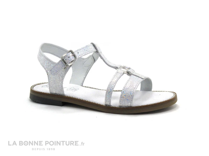 Bopy ELISE - Argent - Nu-pieds Fille 1 Bopy ELISE - Argent - Nu-pieds Fille
