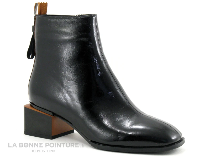 Metamorf Ose MACHINCHOUETTE Brique - Boots Femme Noir Verni 5 Metamorf Ose MACHINCHOUETTE Brique - Boots Femme Noir Verni â Image 5