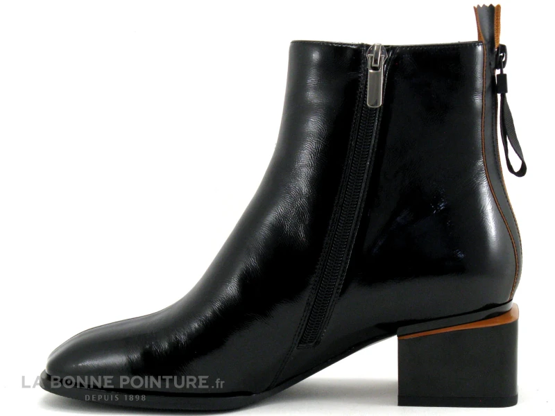 Metamorf Ose MACHINCHOUETTE Brique - Boots Femme Noir Verni 3 Metamorf Ose MACHINCHOUETTE Brique - Boots Femme Noir Verni â Image 3