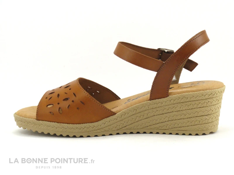 Jordana 3350 Cuero - Sandale Cuir Marron - Talon Compense 3 Jordana 3350 Cuero - Sandale Cuir Marron - Talon Compense – Image 3