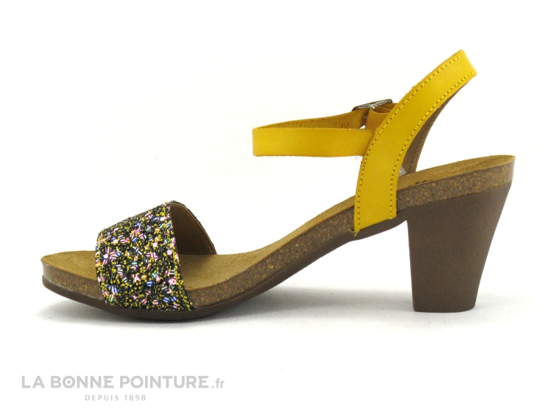 Jordana 2290 Jaune - Glitter - Sandale Talon Haut 3 Jordana 2290 Jaune - Glitter - Sandale Talon Haut – Image 3