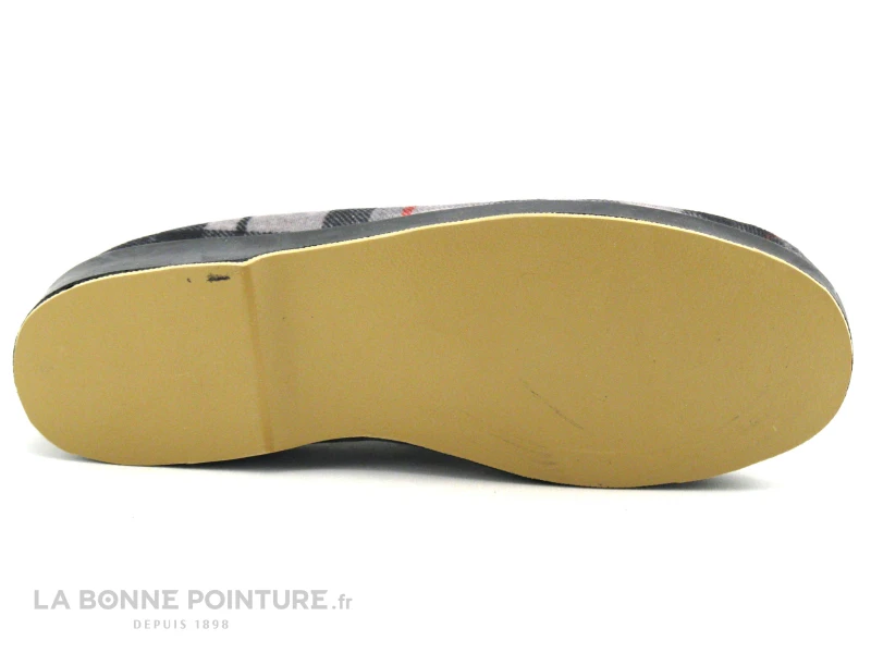 Ouf CLARET Gris Ecossais - Charentaise Homme Interieur Laine 4 Ouf CLARET Gris Ecossais - Charentaise Homme Interieur Laine – Image 4