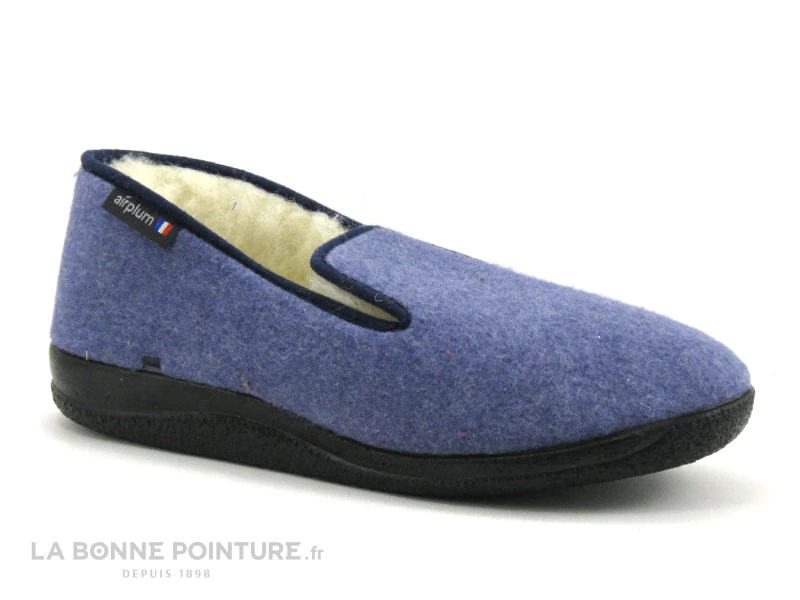 Airplum WECOLO Bleu - Charentaise Homme Interieur Laine 3 Airplum WECOLO Bleu - Charentaise Homme Interieur Laine – Image 3