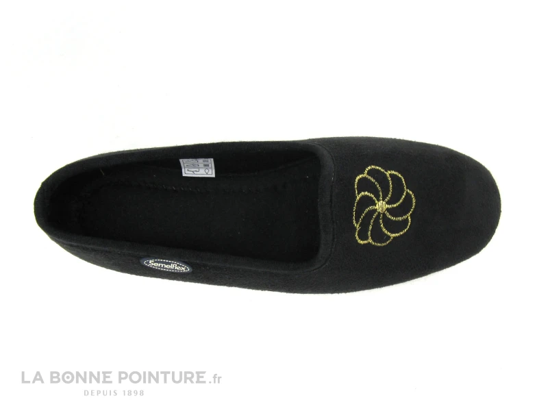 Semelflex Daisy Noir Chausson Femme 6 Semelflex Daisy Noir Chausson Femme – Image 6