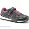 Geox JOCKER PLUS J04AUA Gris - Rose Fuchsia - Basket Fille