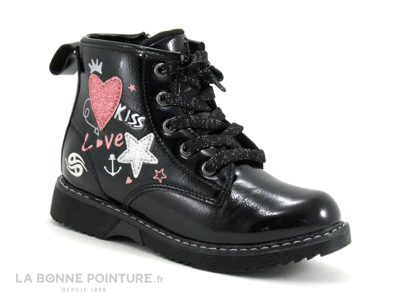 Dockers 49PS702 670 Noir - Graffitis - Boots Mode Fillette 5 Dockers 49PS702 670 Noir - Graffitis - Boots Mode Fillette – Image 5