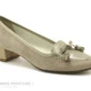 Hirica JILIANE Beige Platine Escarpin