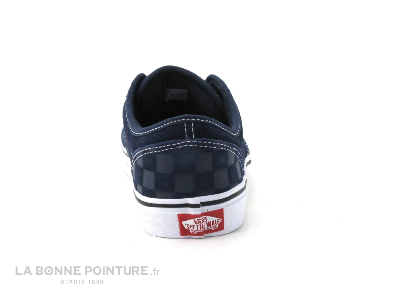 Vans Atwood Deboss Chkrbrd - VN0A45JS0PP1 - Basket Cuir Bleu 3 Vans Atwood Deboss Chkrbrd - VN0A45JS0PP1 - Basket Cuir Bleu – Image 3