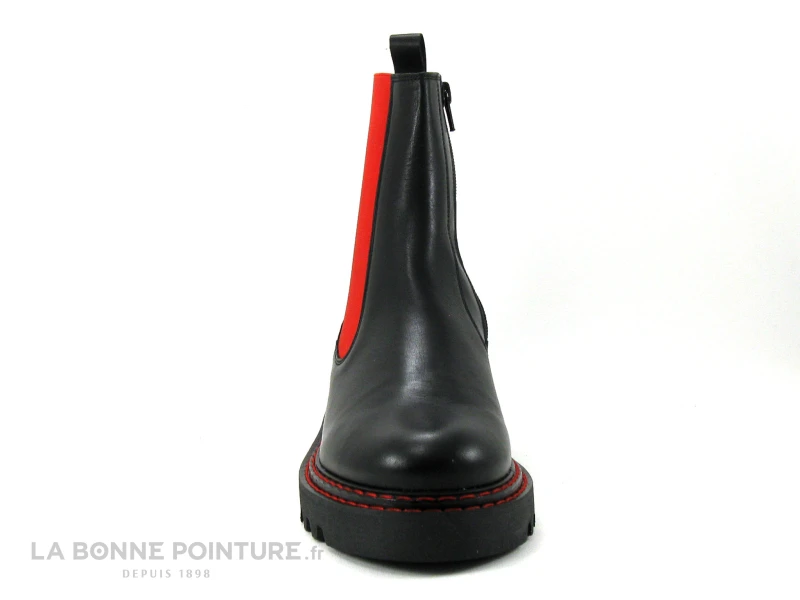 We Do CO99484B Noir - Elastique Rouge - Bottine Femme 2 We Do CO99484B Noir - Elastique Rouge - Bottine Femme – Image 2