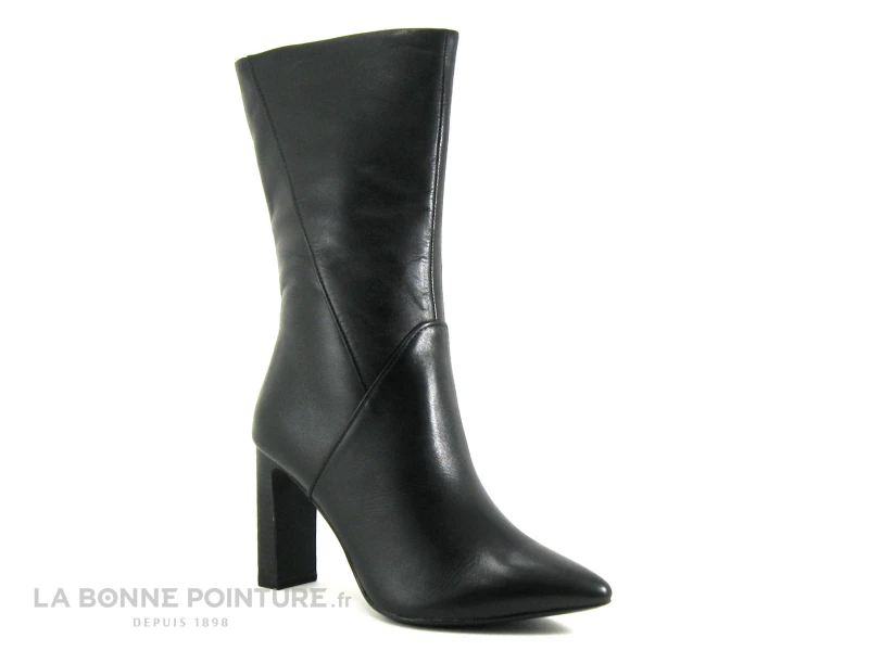 Tamaris 1-25349-29 Black - Bottine Talon Haut En Cuir Noir - Bout Pointu 5 Tamaris 1-25349-29 Black - Bottine Talon Haut En Cuir Noir - Bout Pointu – Image 5