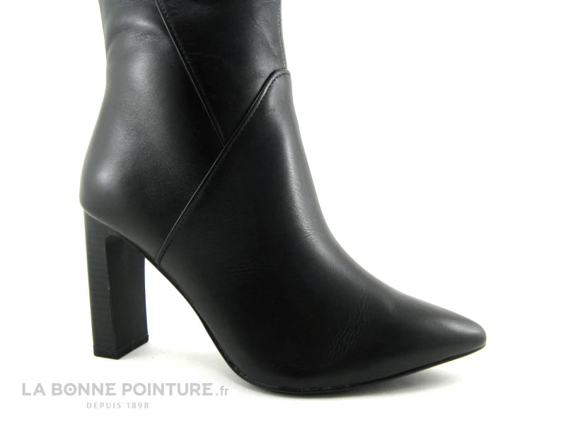 Tamaris 1-25349-29 Black - Bottine Talon Haut En Cuir Noir - Bout Pointu 6 Tamaris 1-25349-29 Black - Bottine Talon Haut En Cuir Noir - Bout Pointu – Image 6